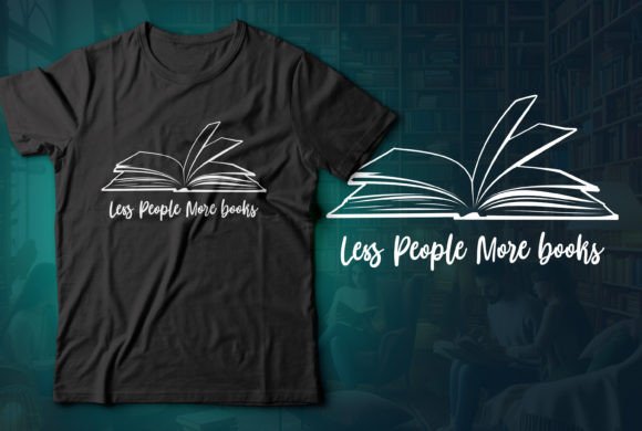 Less People More Books: A Cozy Design for Cat Lovers and Bookworms