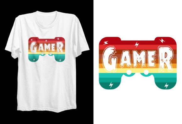 Level Up Your Merch: Gamer Gaming PNG T-Shirts Design