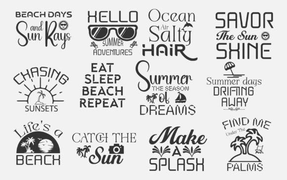 Summer Vibes: Crafting with Beach Quote Design Sets