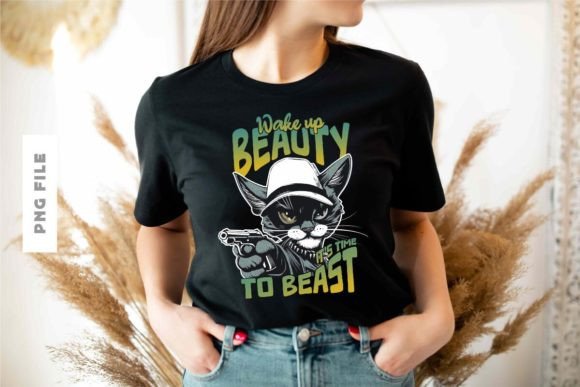 Wake Up Beauty T-shirt Design: Your Next Creative Asset