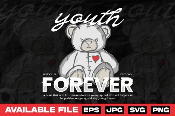 Youth Forever Bear Doll: The Ultimate Streetwear Design Asset